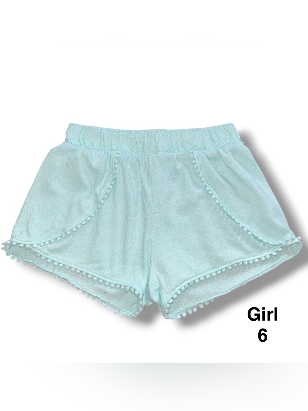 Girls Jumping Beans Light Aqua Shorts Size 6
